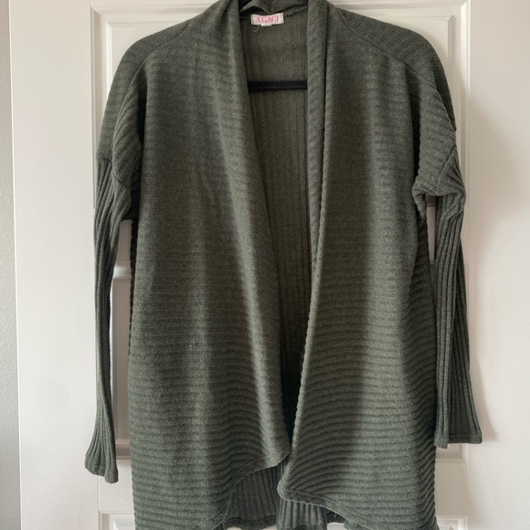 Women’s Olive Green Cardigan - Picture 1 of 3